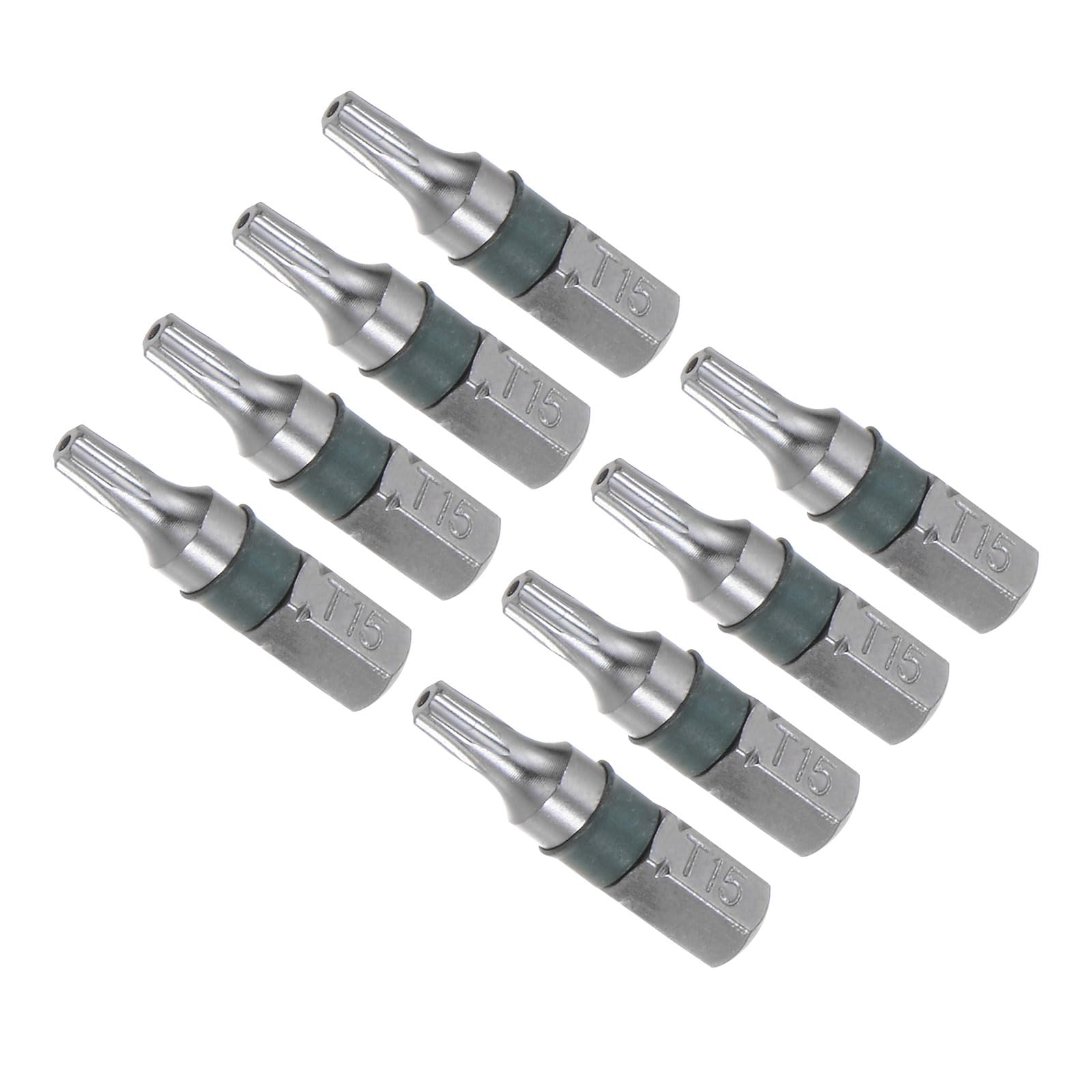 CoCud Torx Screwdriver Bits, 25mm Length 1/4" Hex Shank T15, S2 Steel Star Head Screwdriver Bit