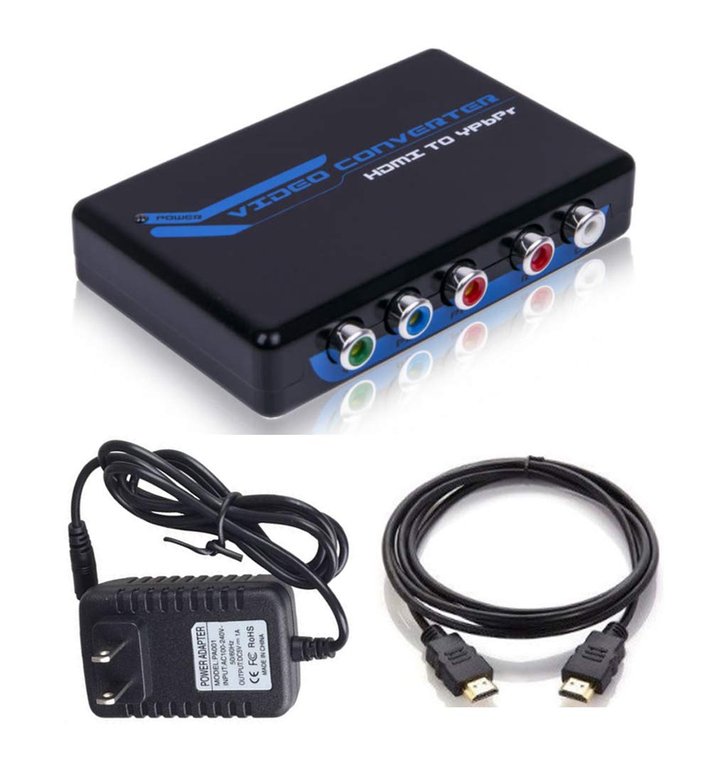Tektrum HDMI to 1080 Component Video Ypbpr Converter Supporting R/L Audio Output Including HDMI Cable & Adapter for Computer-Training/Movies/Games on Monitors Projectors Engineering (TD-PETHR, 1CBL)