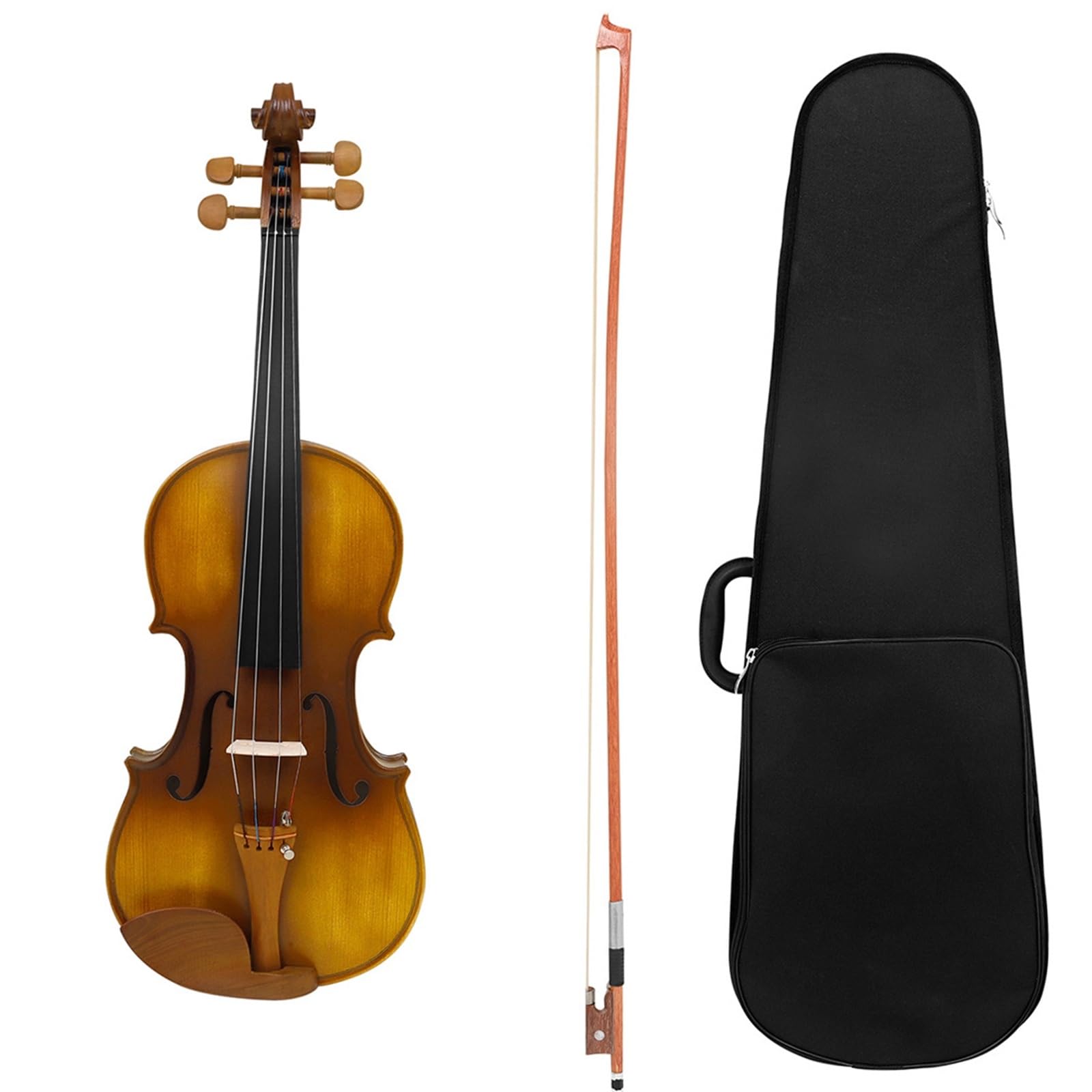 Violino Set Violino 4/4 Violino In Abete Rosso Massiccio Per Principianti Violino Per Adulti