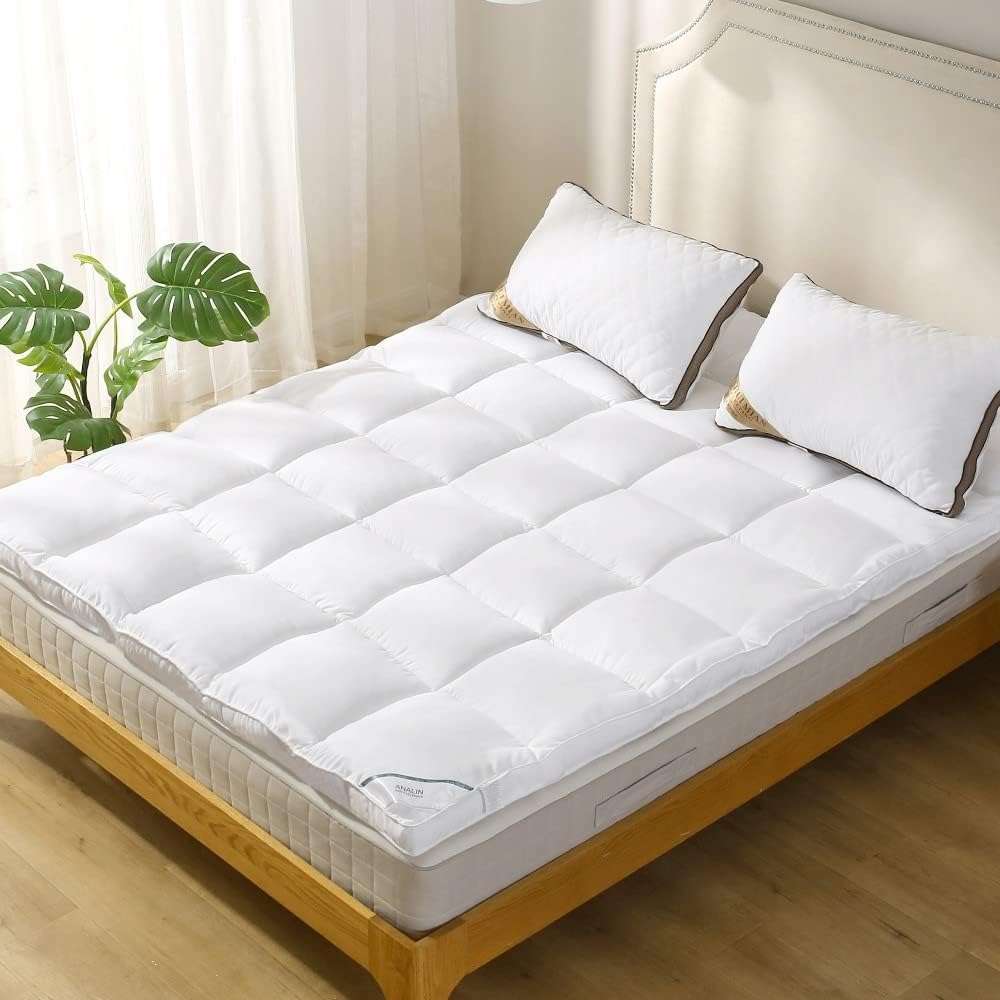 ANALIN Mattress Topper Queen Pillowtop Bed Topper Cooling
