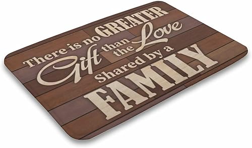 Miniatura 4 de Tapete divertido con texto en inglés "There is No Greater Gift Than The Love Shared by A Family", tapete decorativo para interiores y exteriores,