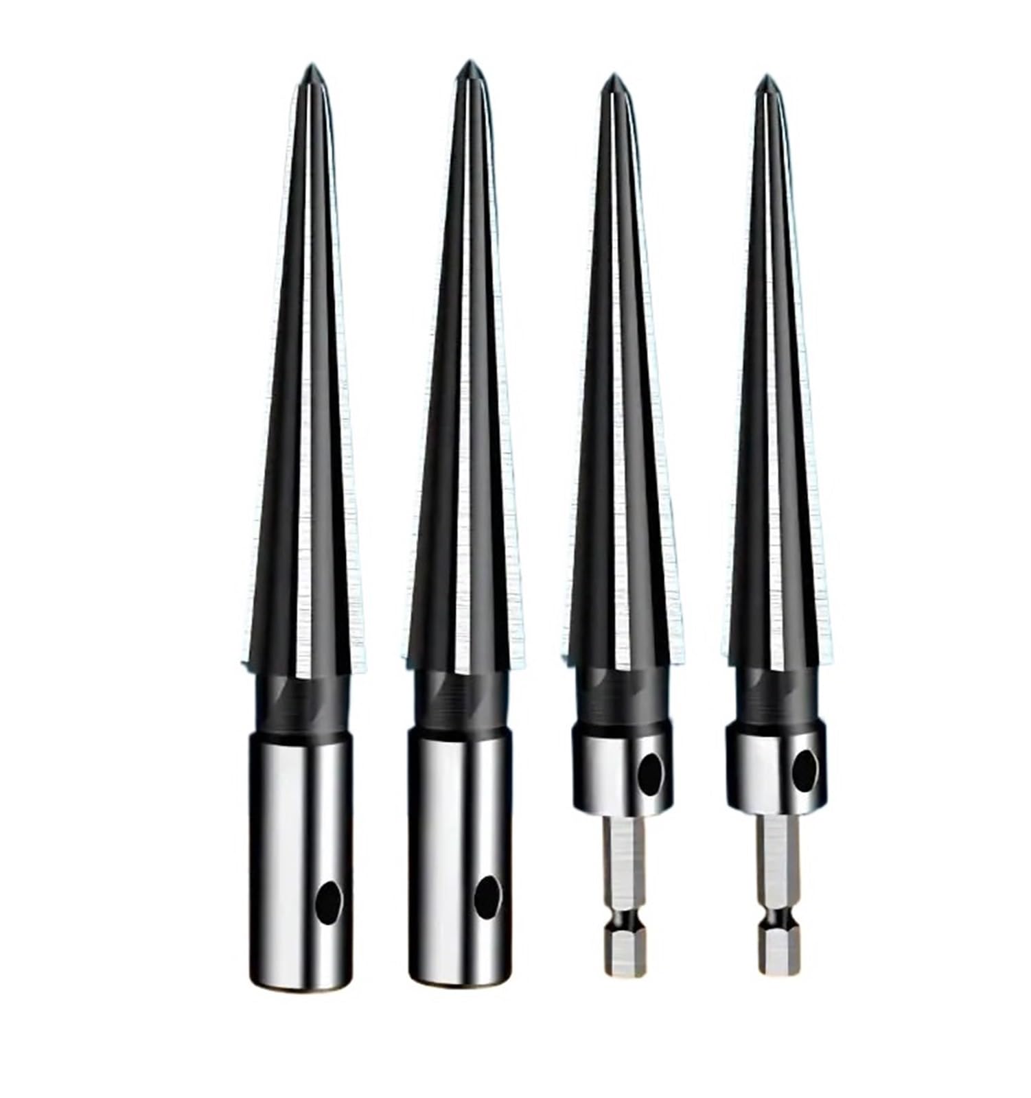 2pcs 3-13mm/5-16mm Hand Held Chaser HandHeld Hex Reamer, T Shape Tapered, for Guitar/Wood/Metal/Plastic Drilling Tools Tapered Reamer(2Hexagonal 3 13 5 16)