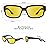 KastKing Night Vision Driving Glasses for Men and Women,Angular Wrap Design,Yellow Lens