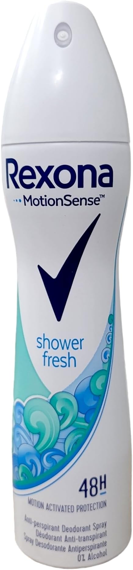 Rexona MotionSense Shower Fresh Antiperspirant Deodorant Spray for Women with 48-Hour Protection/200 ML