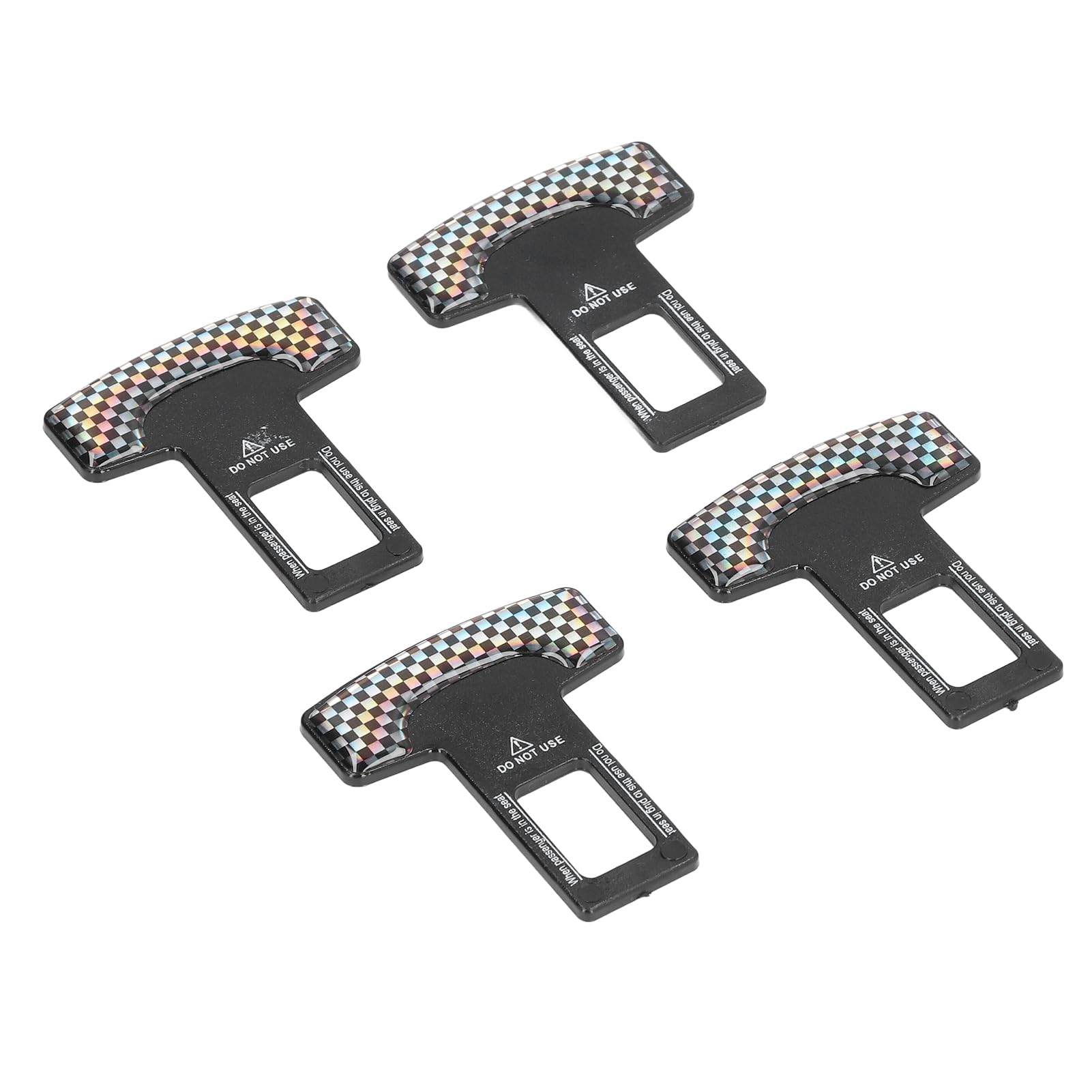 YOUTHINK 4PCS Safe Seat Belt Clips, Seat Belt Pads Universal Slot Plugs Car Safety Adjuster Clips for Van Truck SUV All Cars Model 4PCS Safe, Aluminum Alloy Car