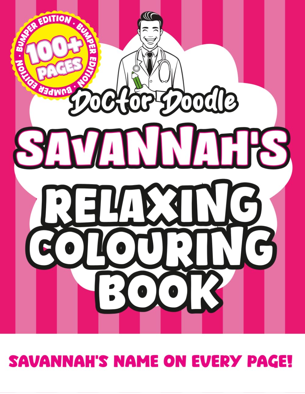 Savannah's Relaxing Colouring Book: Relaxing Patterns and Illustrations for All Ages (Relaxing personalised colouring books)