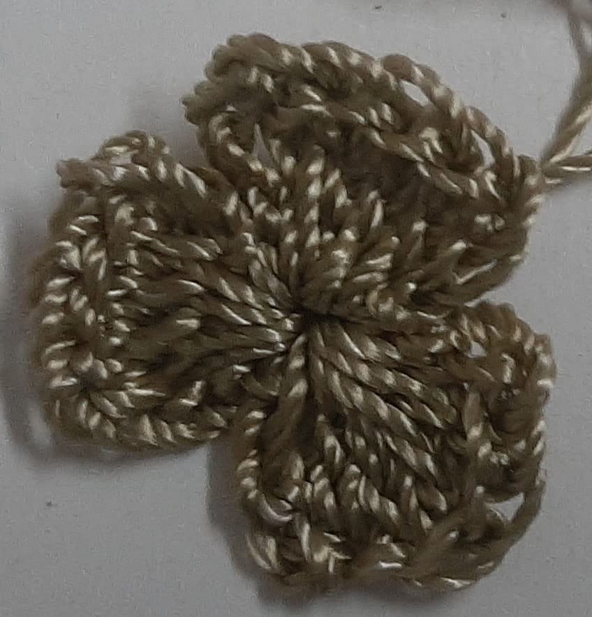 Crochet Mini Flower (Golden) 3