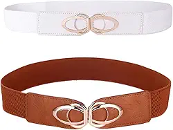 Conjunto de cinto elástico feminino elástico para vestidos retrô cintura vintage