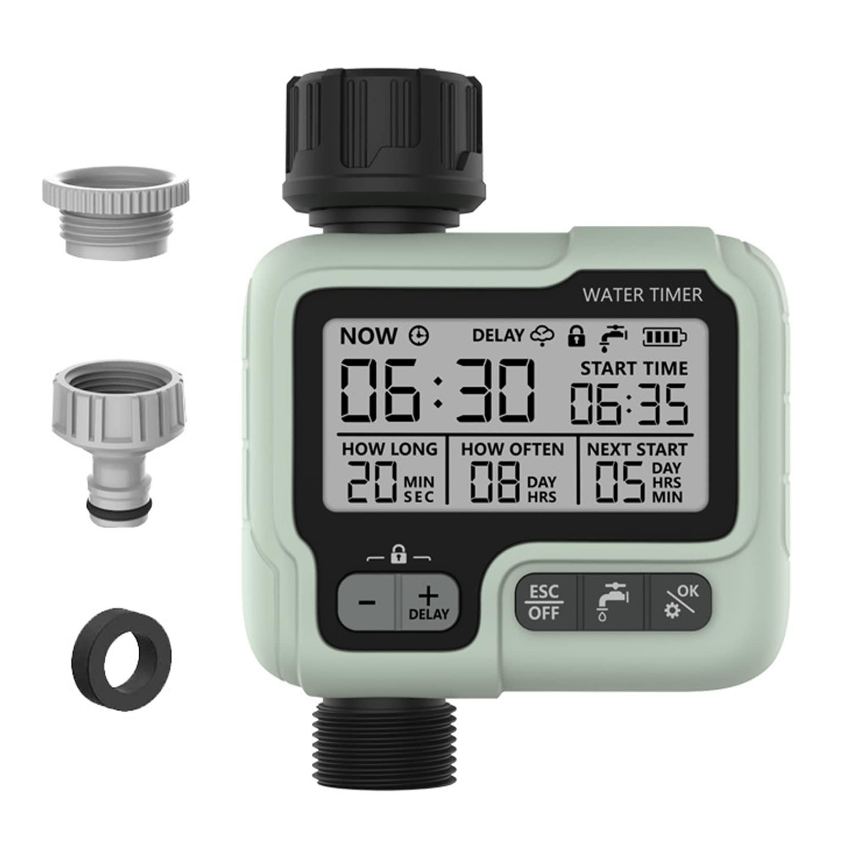 Automatic Watering Timer Water Timers Automatic Watering System for Garden Hose Timer Large Screen Waterproof Sprinkler for Plant Devices
