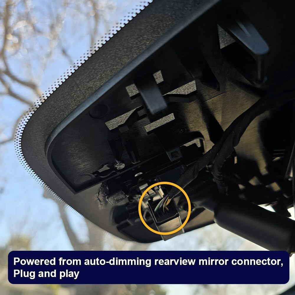 Fitcamx 4K Dash Cam Adapts for Honda Prologue 2025-2026 EX Touring Elite (HD2-D1350), OEM Factory Look, 2160P UHD Video, Built-in WiFi & APP, Loop Recording, G-Sensor, Plug & Play, 64GB Card