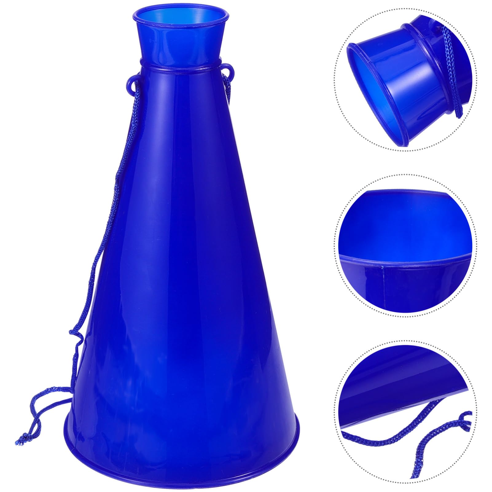 DECHOUS Megáfono De Alegría Portátil de Plástico para Deportes Fiesta Azul
