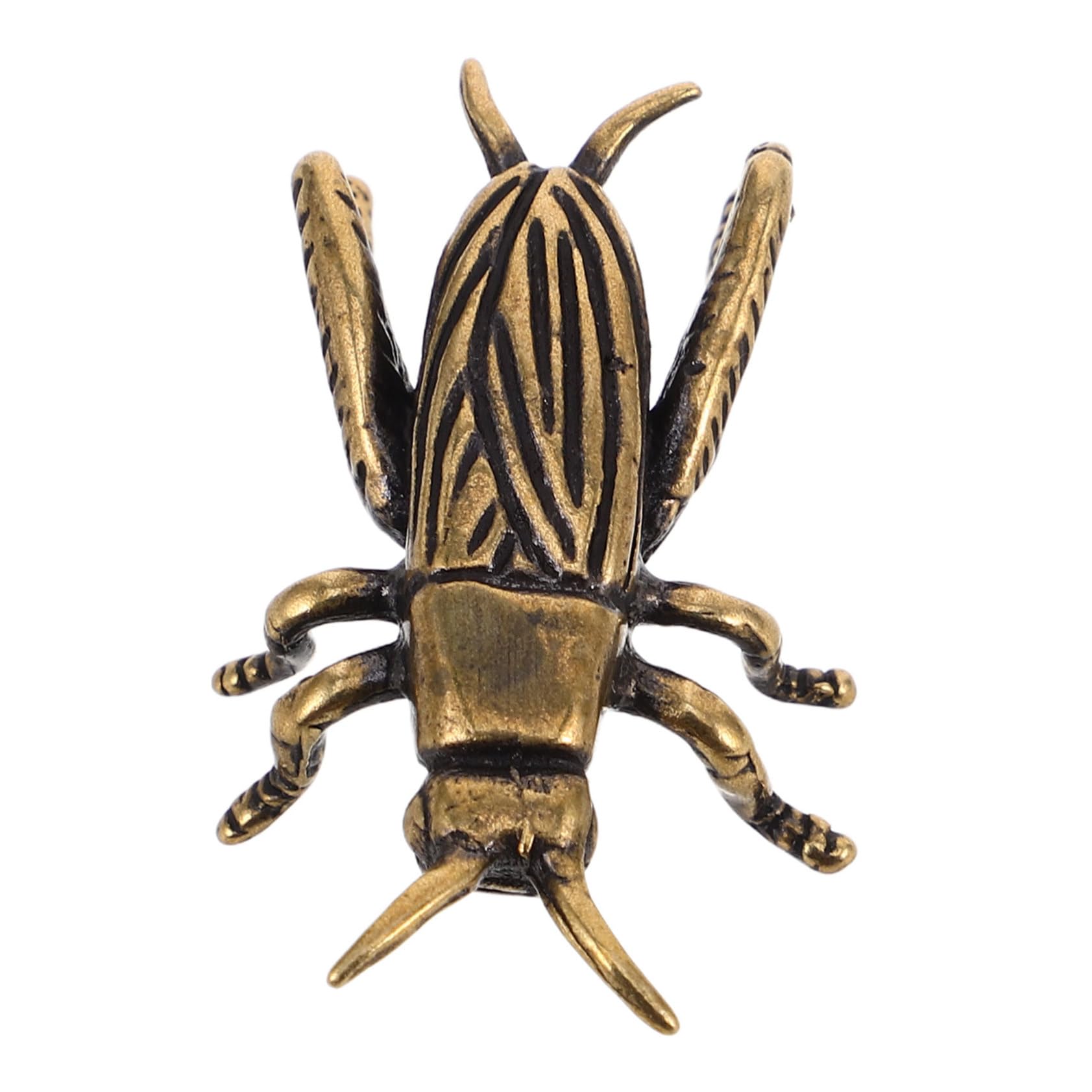 HOMOCONO Adornos De Grillo Grillos Decorativos para El Hogar Estatua De Grillos para Decoración De Oficina. Esculturas De Grillos De Bronce Adornos De Salpicadero para Coche Golden Cobre