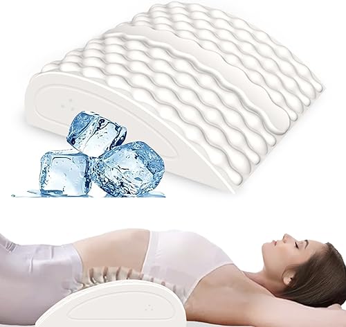 Almohada de alivio del dolor de ciática para terapia caliente y fría, masaje con hielo y calefacción Strecthing - Almohada de apoyo lumbar alivio