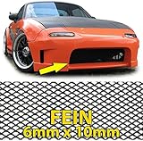 Racegitter aus Aluminium SCHWARZ 135 cm x 30 cm Wabengrösse: 6 mm x 10 mm Sportliche, individuelle Optik Universell einsetzbar für z.B. Front- und Heckschürzen, Kühlergrills und Lüftungsöffnungen