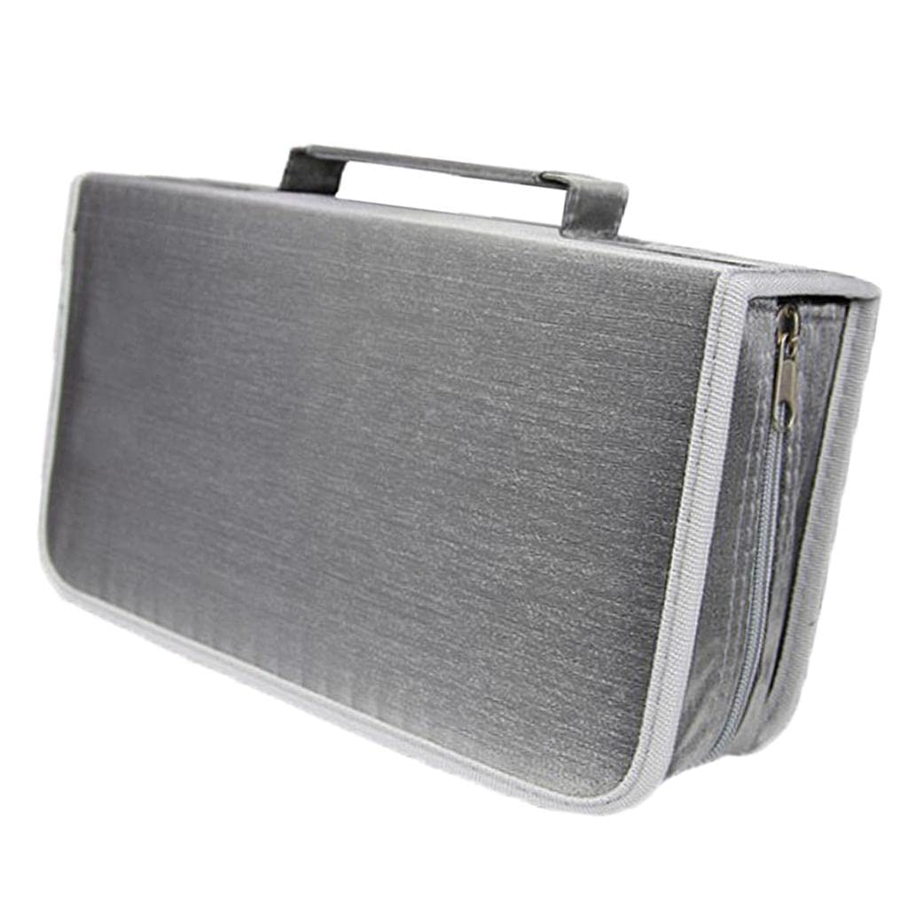 3 zestaw etui na płyty CD DVD organizer do gier dysk portfel uchwyt torba do przechowywania DVD srebrny