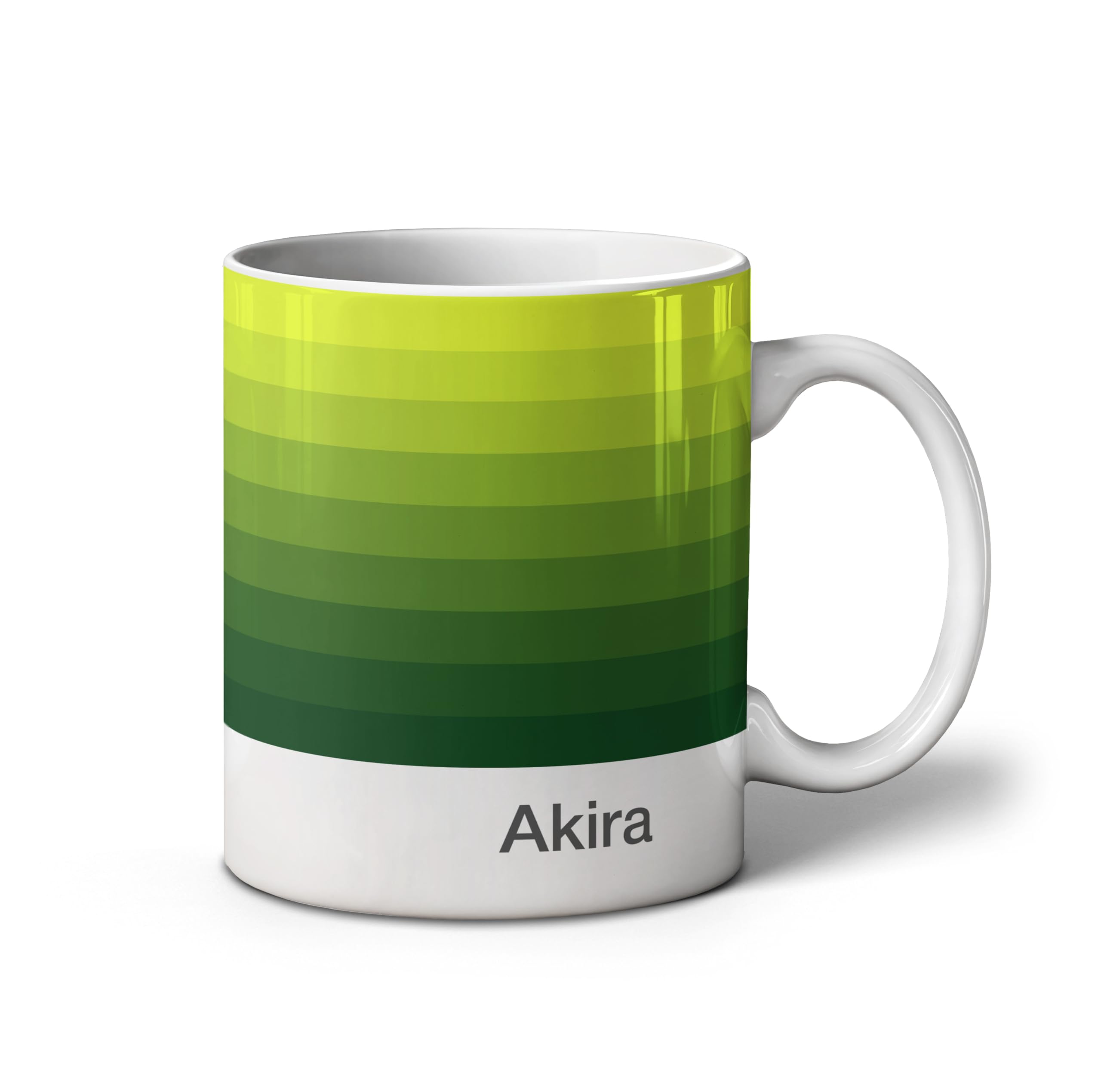 iCaseDesigner Personalised Colour Band Gradient Mug - 11oz Ceramic Mug. 15. Moss Green. 32 Gradients to Choose from. Add Any Name