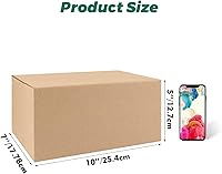 Vista 76 de Mat Board Center, 7x5x4 Inches Shipping Boxes for Mailing Moving Packaging, 25 Pack Corrugated Cardboard Boxes for Small Business, Kraft