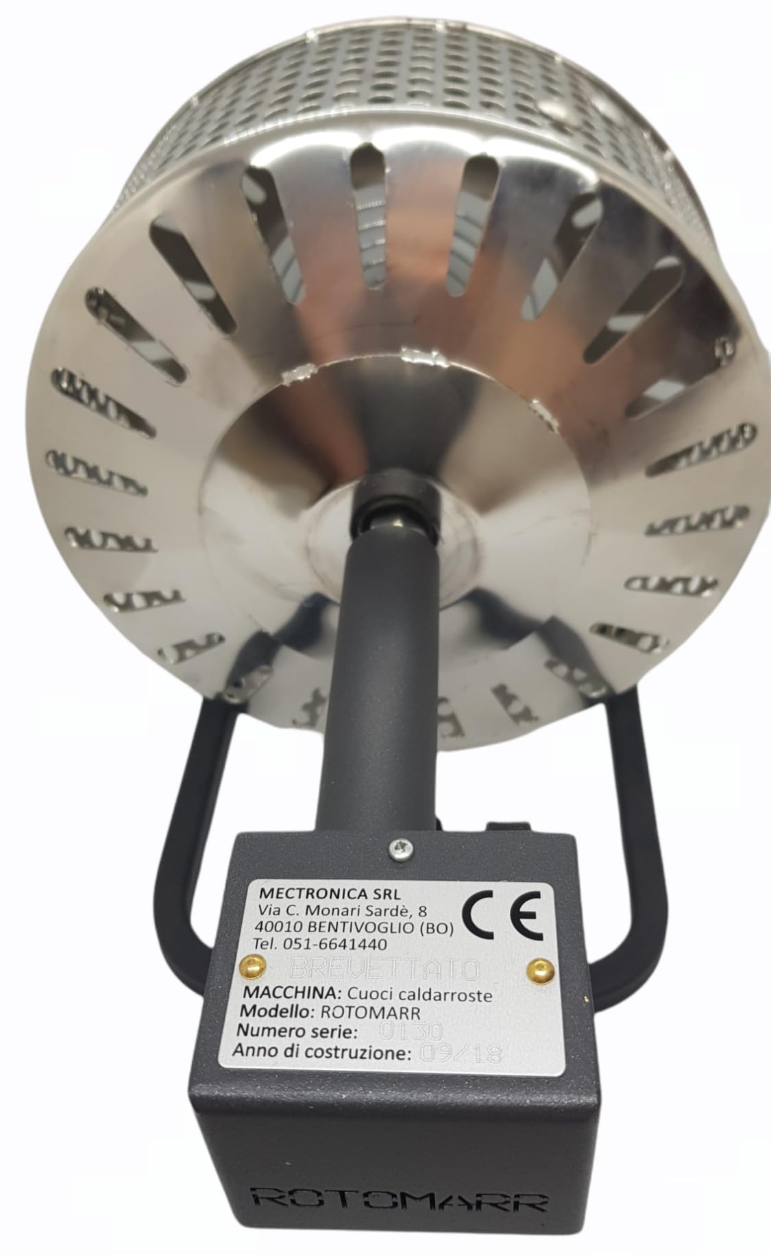Rotomarr - Asador de castañas para hornillo a gas con cesta de acero inoxidable