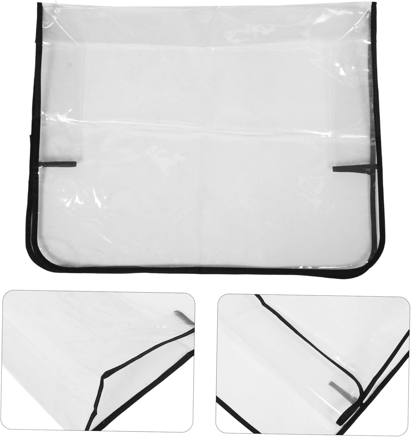 Protective Covers for Hairdressing Chairs 2 Pieces Transparent Plastic for Backrest for Beauty Salon and Spa
