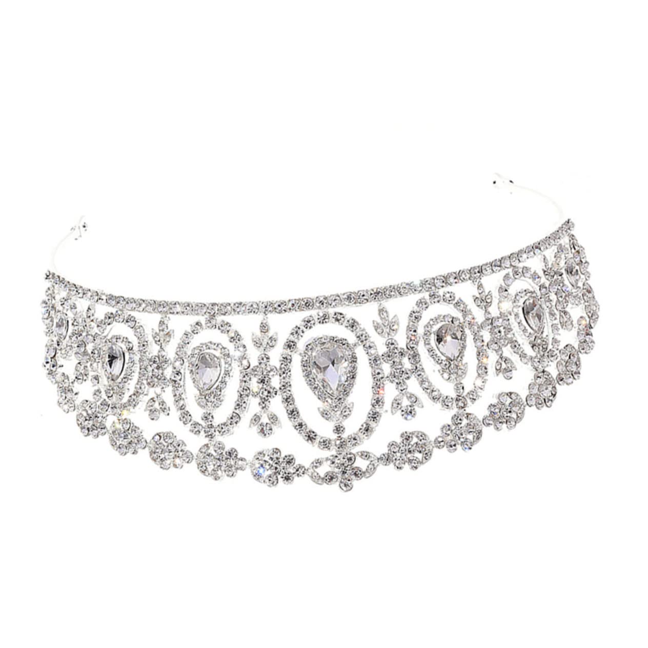 FRCOLOR 3 Pezzi Cerchietto Con Di Strass Stile Barocco Per Da Sposa Accessori Per Da Donna