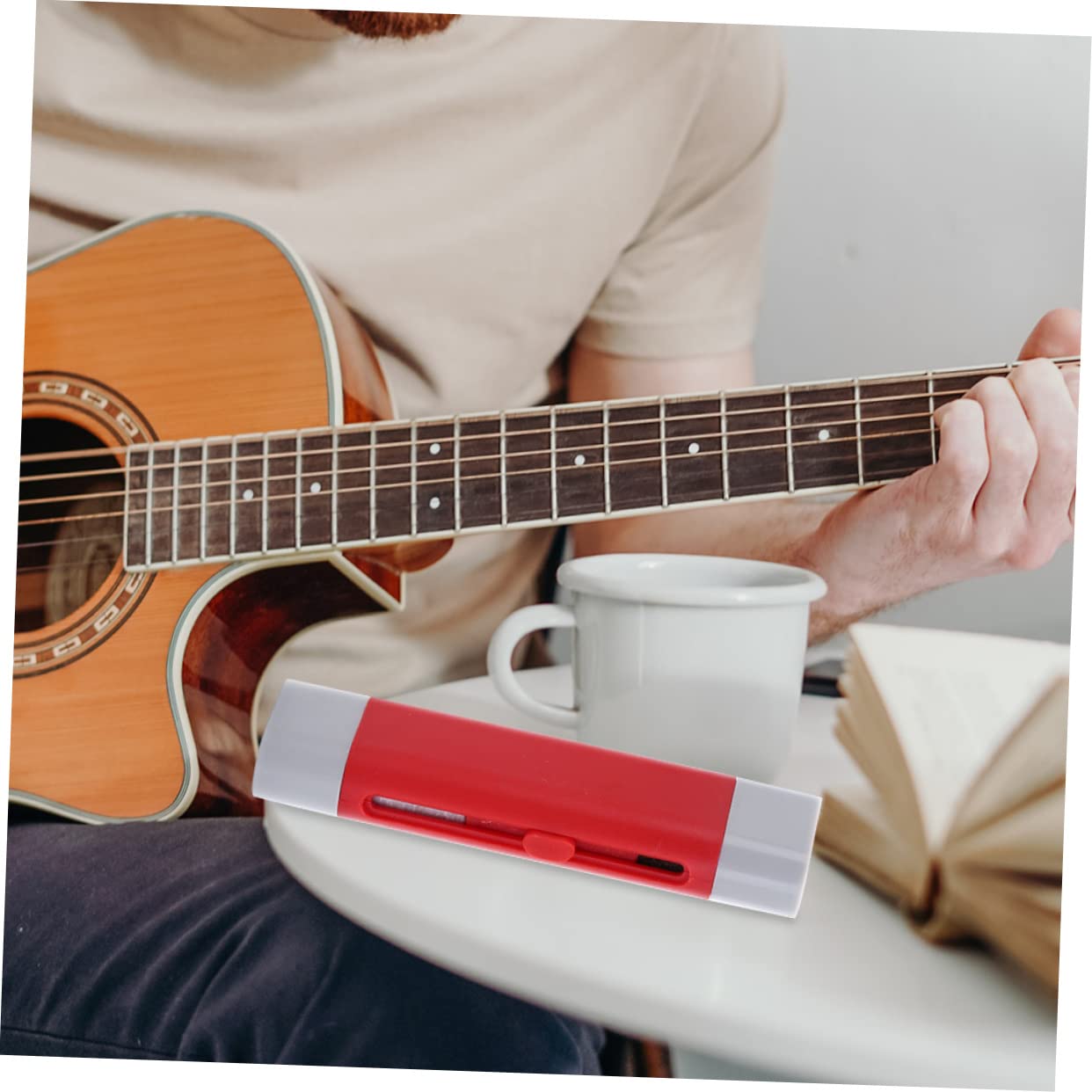 Toyvian 5pezzi Pulitore Per Corde Di Chitarra Riutilizzabile Strumento Di Pulizia Per Strumenti Musicali Tono Brillante Delle Corde Facile Da Trasportare e Utilizzare Con La Chitarra
