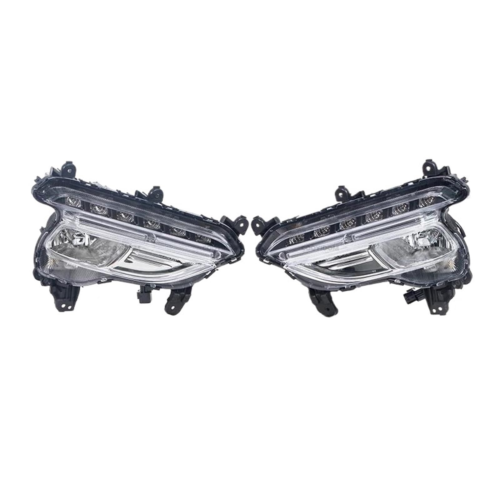 Przednie światła samochodowe dla Hyundai Santa Fe Sport 2016 2017 2018 DRL, światła do jazdy dziennej, światła przeciwmgielne, części samochodowe, zestaw reflektorów przeciwmgielnych zestaw