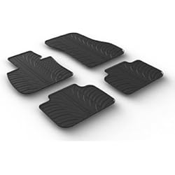 Alfombrillas Bmw E60 Gledring Alfombrillas de Goma Compatible con BMW X1 F48 2015-2022 Incl. Hybrid (Perfil T 4-Partes + Clips de Montaje)