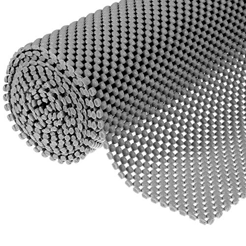 Tapis antidérapant multi-usages PVC, motif grille, 200x50cm
