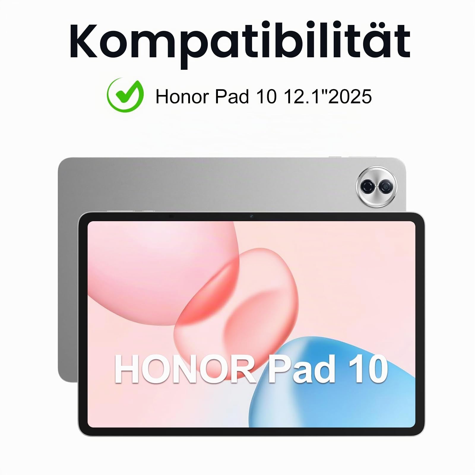 FOGARI Hülle mit Tastatur für Honor Pad 10 2025/Honor Pad 20 2026 12.1 Zoll