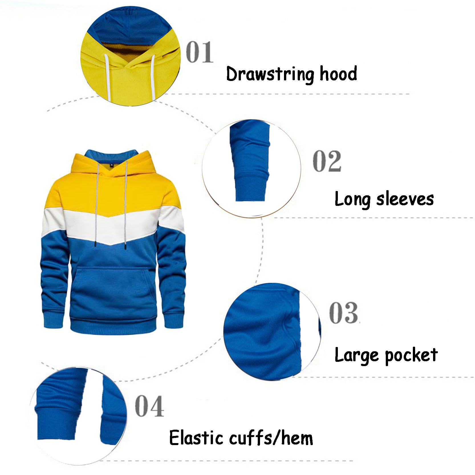 Casual losse, lange gewatteerde sweatshirtjas met rits en capuchon voor dames kopen vanaf een