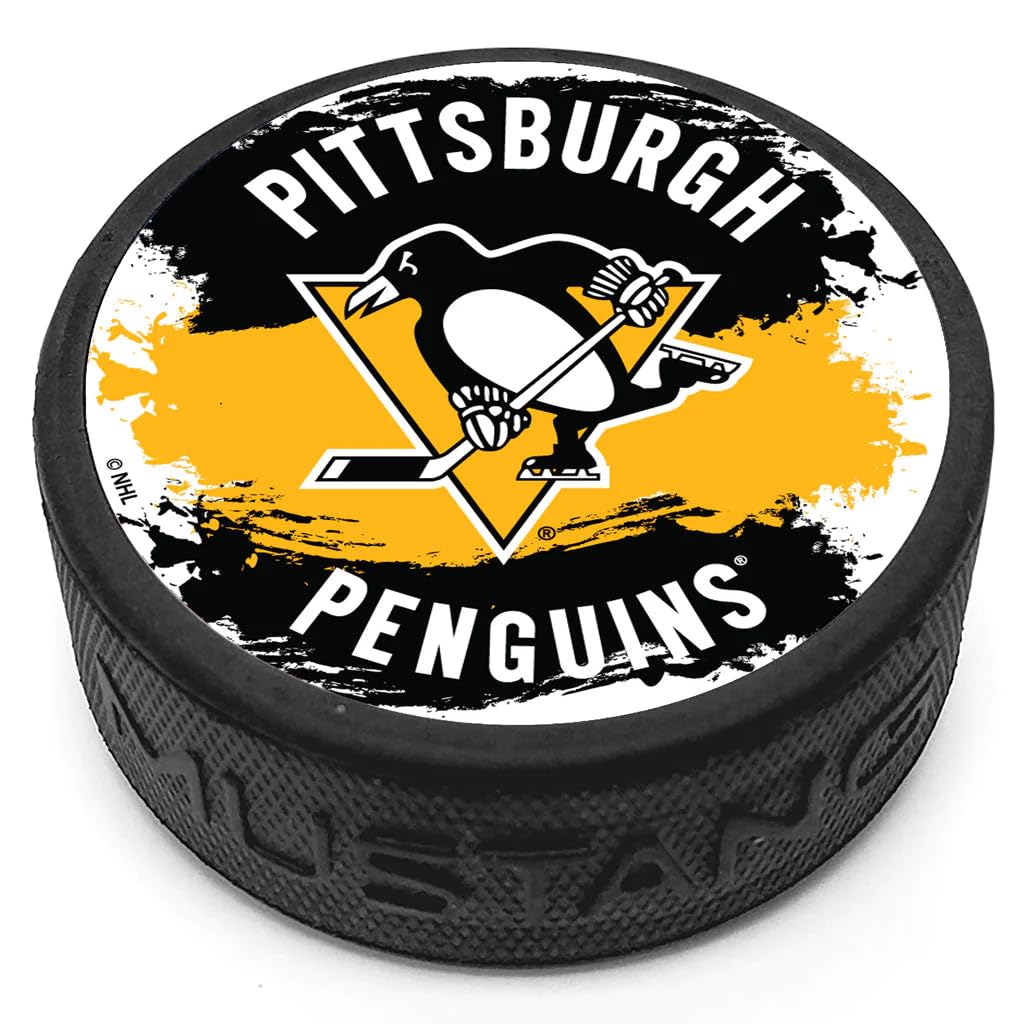 Sports Decor Splash Puck (Pittsburgh Penguins)