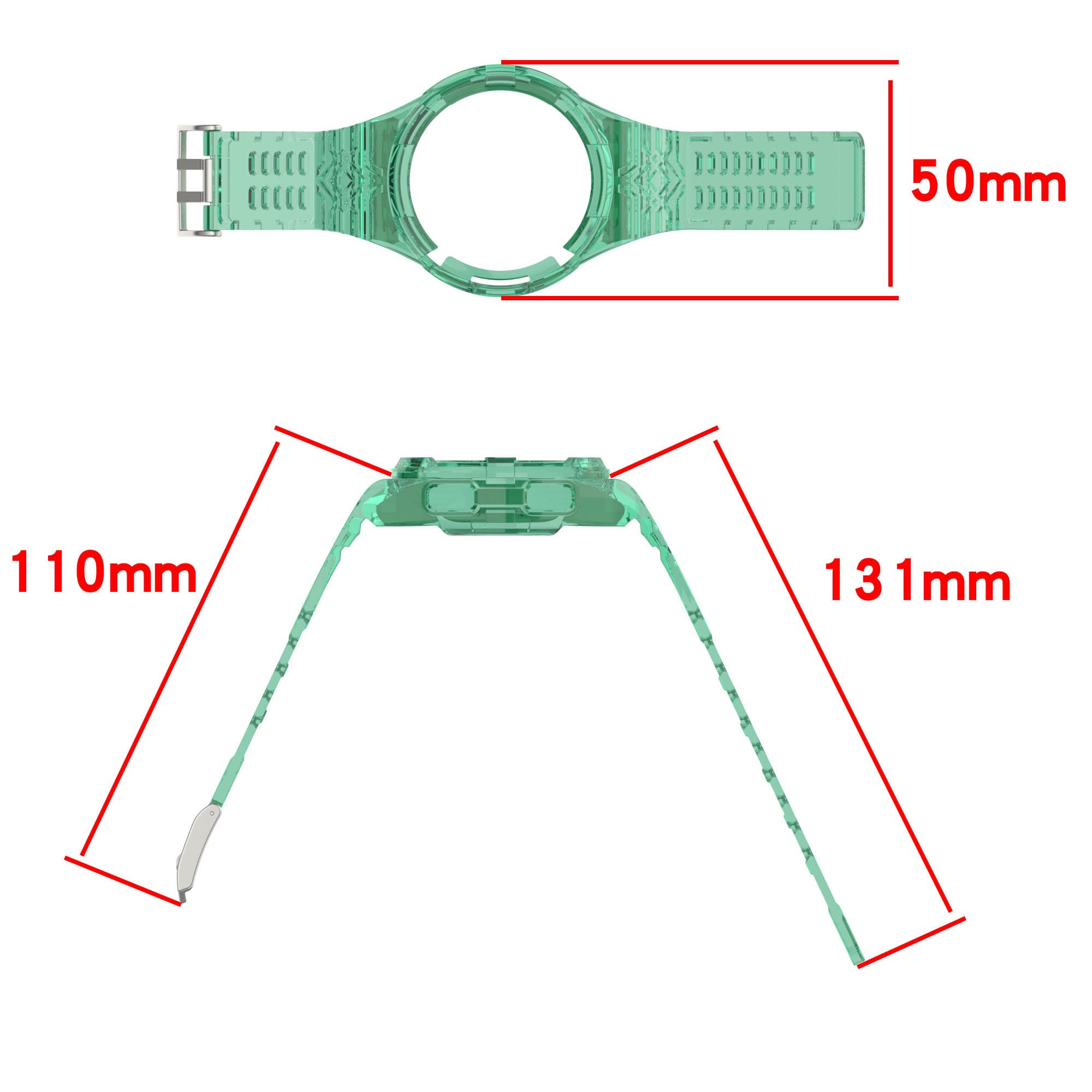 Senter Correa de repuesto de goma suave de liberación rápida para reloj inteligente Samsung Galaxy Watch 6 Classic de 43 mm y 47 mm