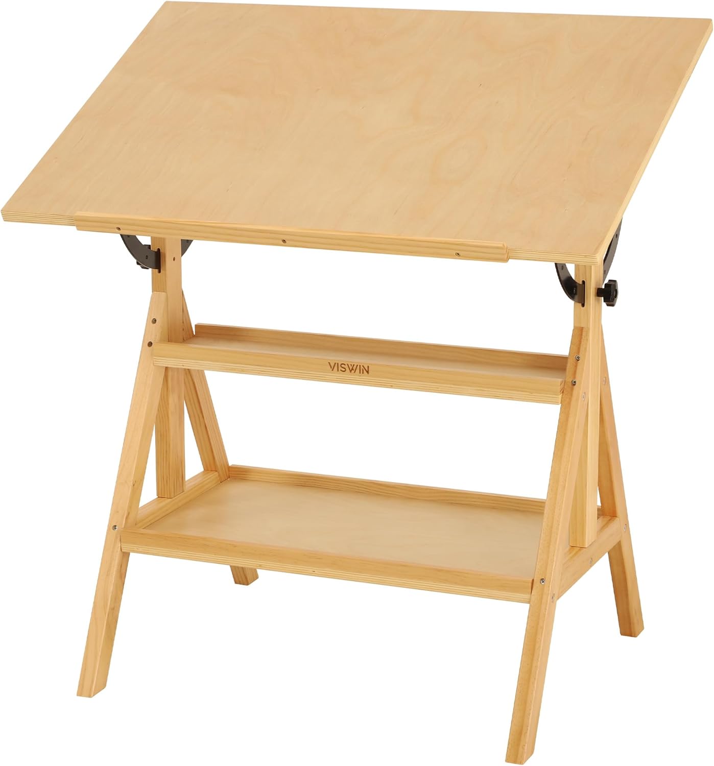 Amazon.com: VISWIN Wood Drafting Table for Adults, Drawing Table with ...