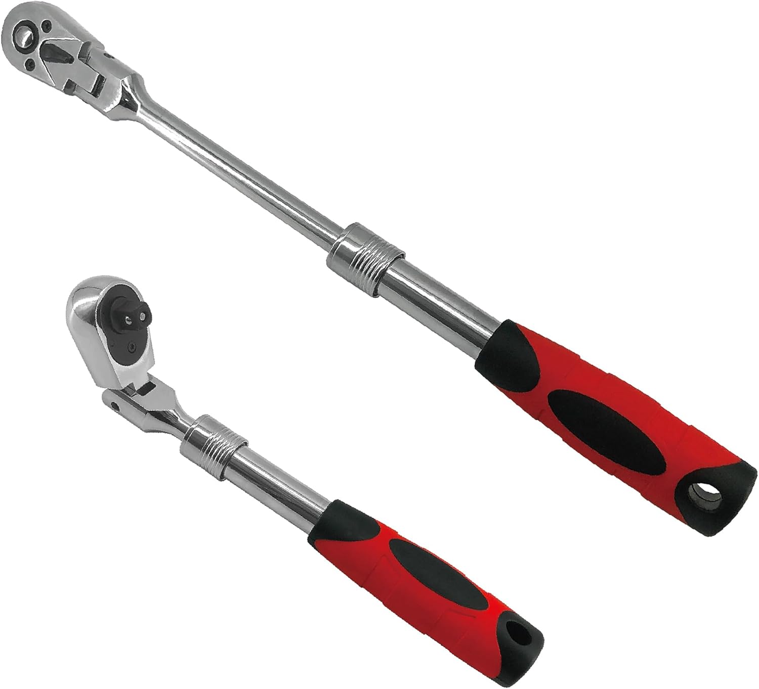 MacWork 3/8-Inch Drive Telescoping Flex Head Ratchet, 72 Teeth, Quick-Release, 1 Pack