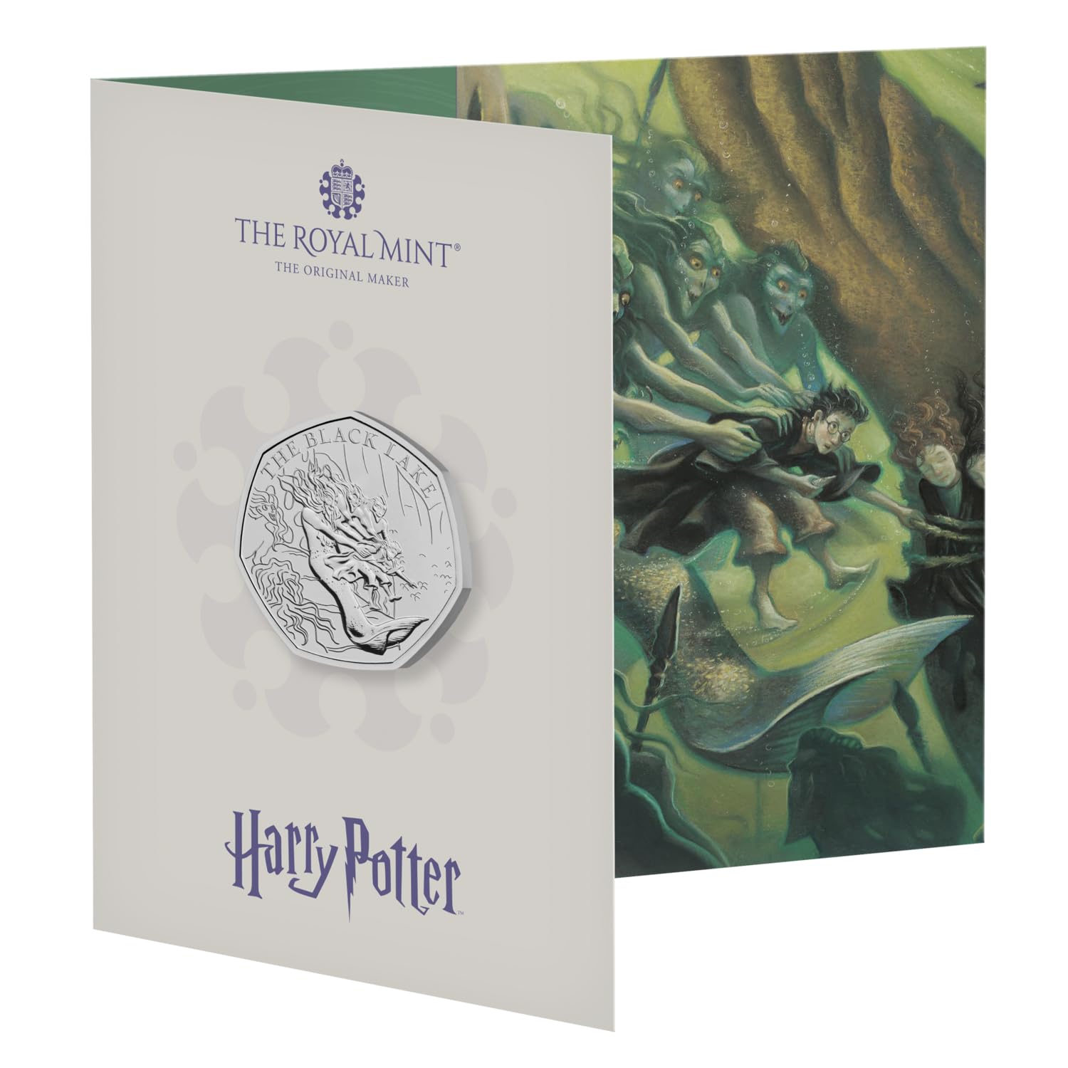 The Royal Mint, Harry Potter Black Lake 2024 UK 50p Brilliant Uncirculated Coin