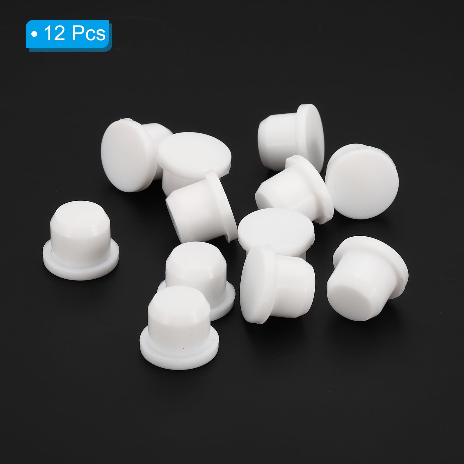 QUARKZMAN Silikon Lochstopfen 9 Stück - Flexible Stopfen Für 14-15mm Löcher In Weiß