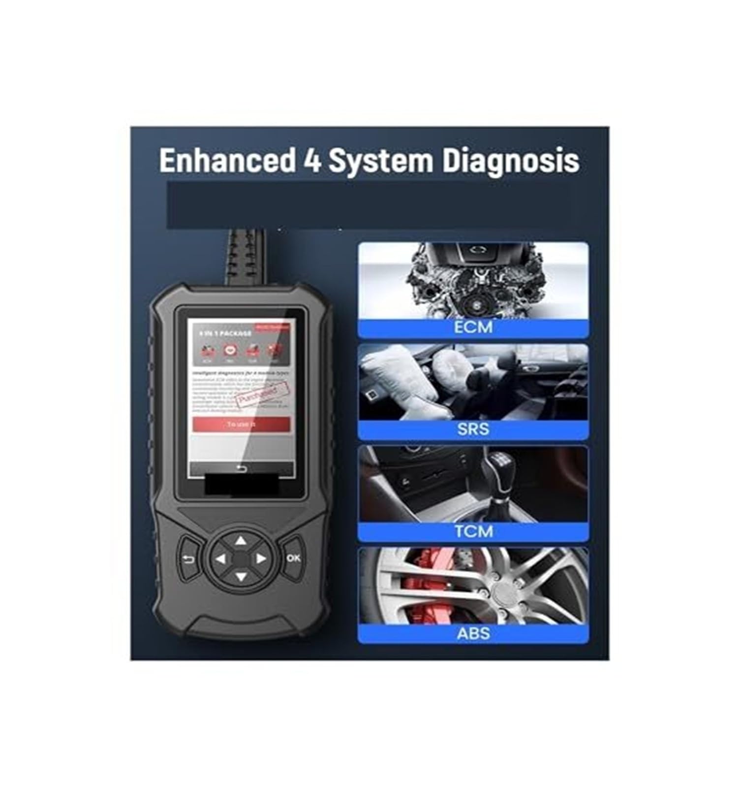 CDE900 Narzędzie diagnostyczne samochodu OBD2 4 skanowanie silnika systemowego i 28 funkcji resetowania dla samochodów osobowych, SUV-ów lekkich ciężarówek