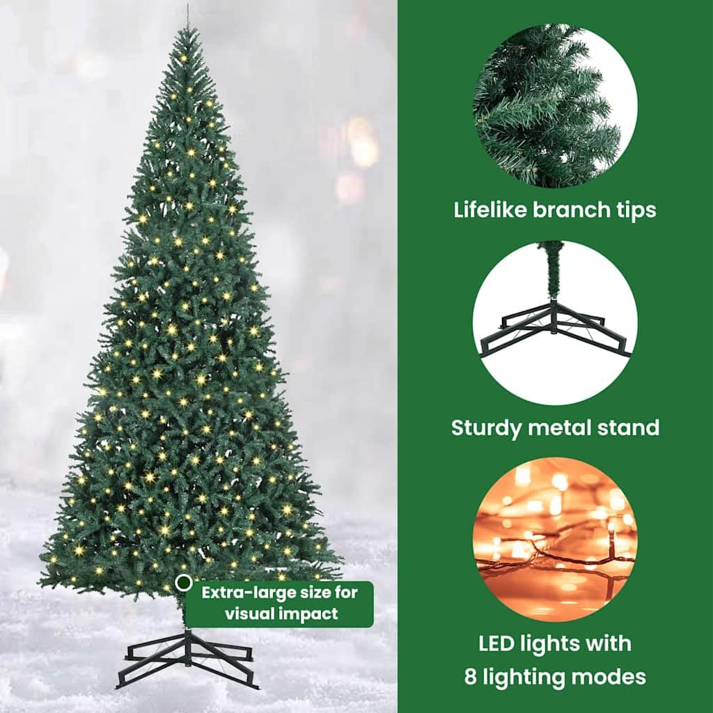 vidaXL Kunstkerstboom met 150 LED Wit 150 cm PVC en Metaal en Plastic, Kunstkerstboom, kegelvormig, USB-aangedreven, LED-verlichting, moderne binnen decoratie voor de feestdagen