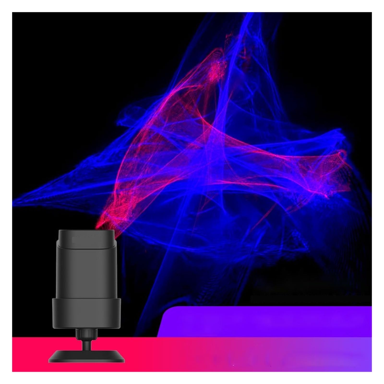 Sterowanie Głosem Aurora Laser Light Projector Night Starry Sky Obrót LED Lampa Kolorowa Migająca Gwiazda Zorza Polarna Ambient Przezroczysty Obrazowanie