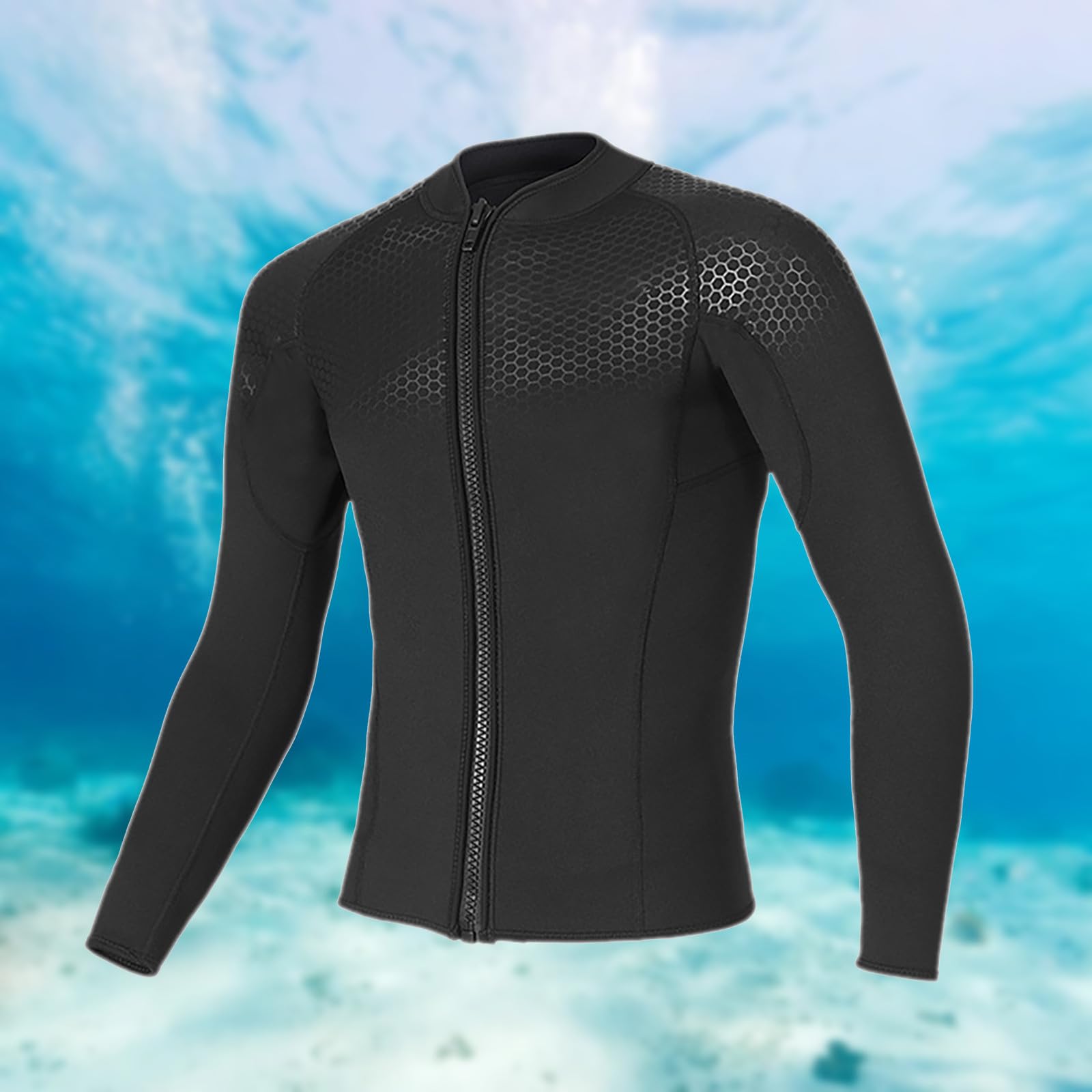Camiseta Neopreno Hombre Traje Bañador Manga Larga Chaleco Ajustable Surf De Adulto Natacion Impermeable Agua Buceo Snorkel Chaqueta