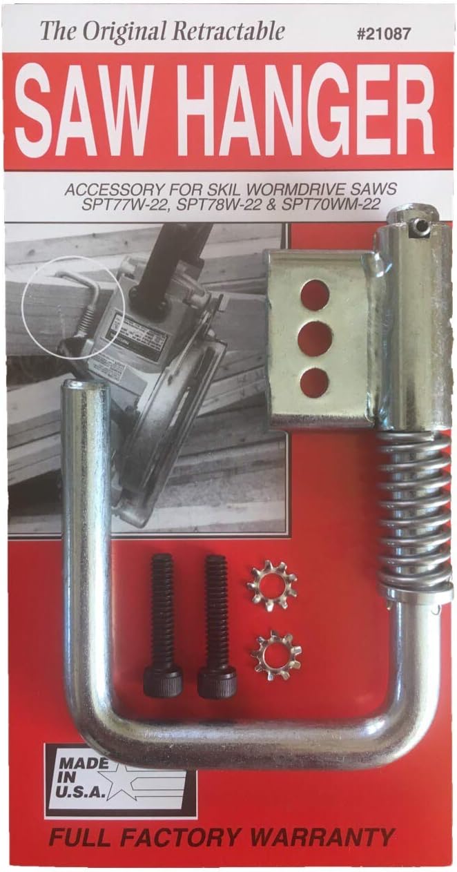 Original Retractable Saw Hanger (Red #21087) - Hook Accessory for Skil Wormdrive Saws