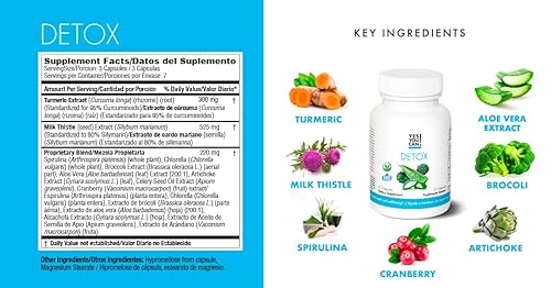 Miniatura 3 de Yes You Can! Detox Plus Kit de limpieza diaria de fibra pura reemplazo de comidas, mezcla de bebidas, refuerzo de batido y suplemento, kit de