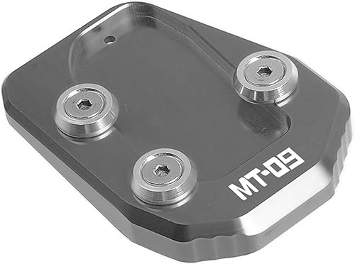 CNC aluminio Motorcycle Kickstand Side Stand Enlarge Extension for Yamaha MT-09 2013-2021 (Color  Gray MT09)