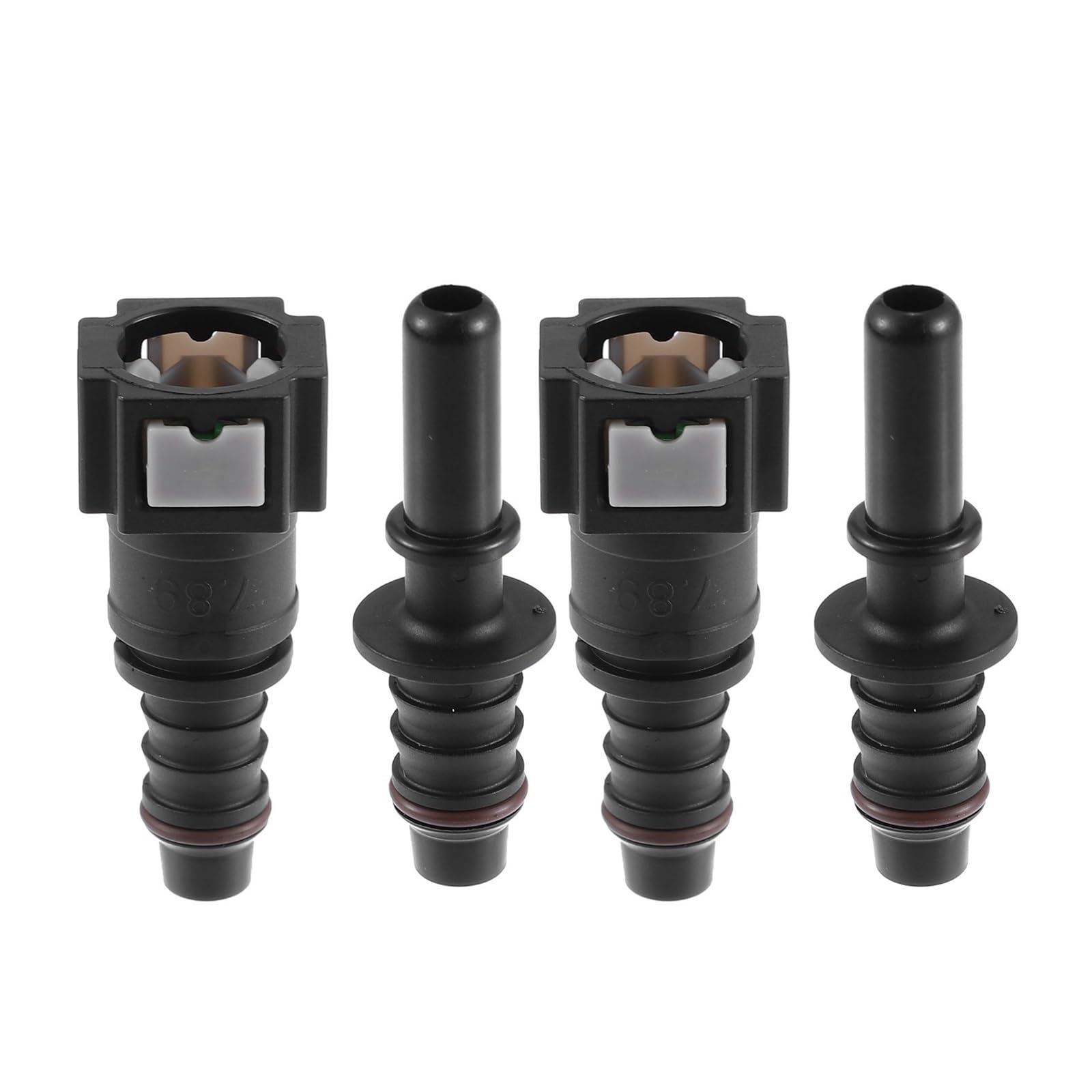 Uidjivds 11.8Mm-10Mm Fuel Injector Nozzle 4Pcs 6.3Mm 7.89Mm 8Mm 10.5Mm Fuel Line Hose Quick Release Connector Disconnect Coupler Fuel Injector(11.8Mm-10Mm)
