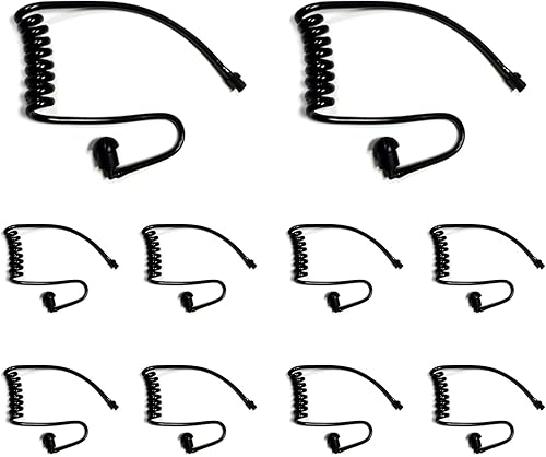 Paquete de 10 auriculares de repuesto de tubo de bobina acústica Walkie Talkie para Baofeng, Motorola, Kenwood, Retevis, Midland, radios