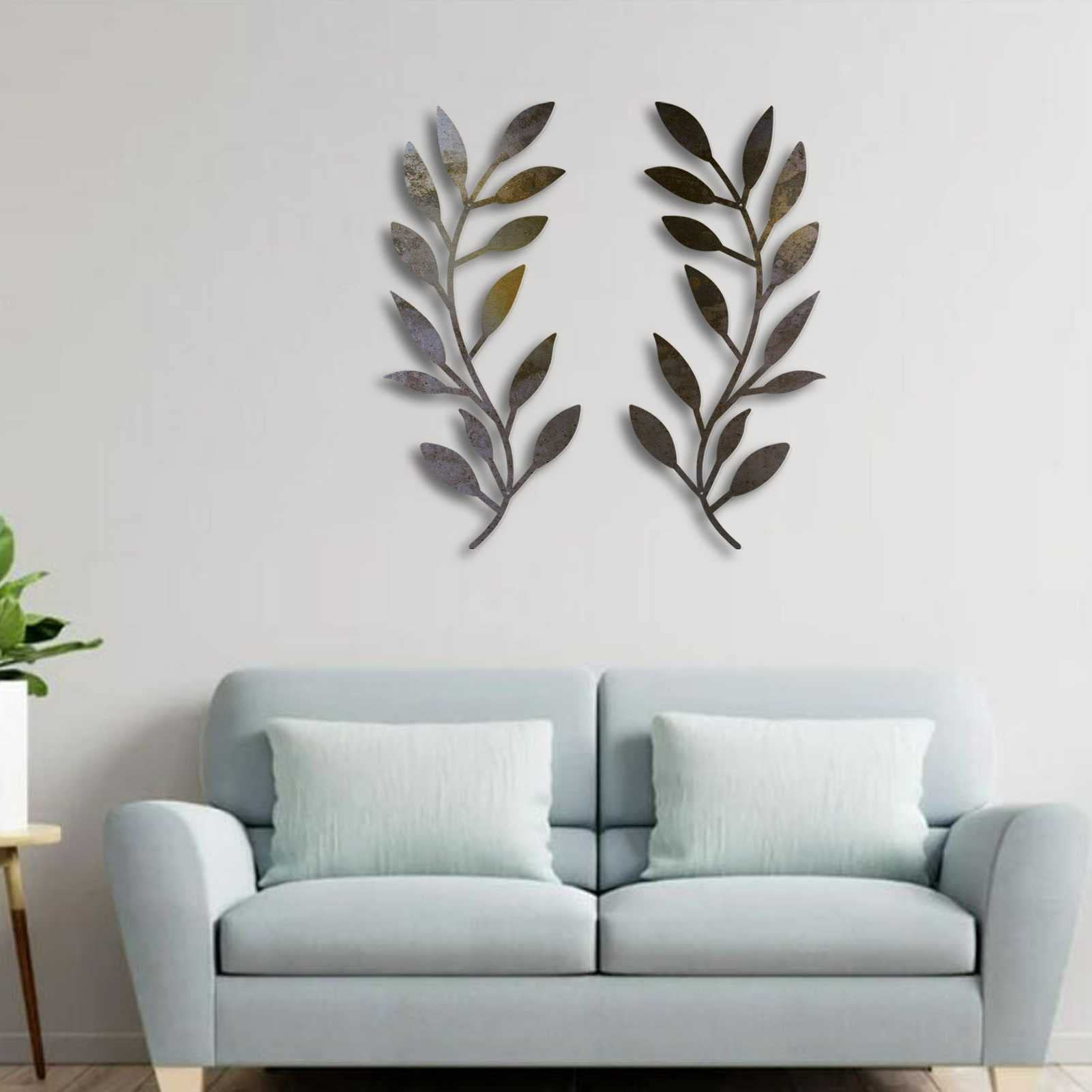 【大幅値下げ！オシャレオブジェ】金属製木の葉の壁掛け装飾！素敵です 大幅値下げ！オシャレオブジェ】金属製木の葉の壁掛け装飾！素敵です