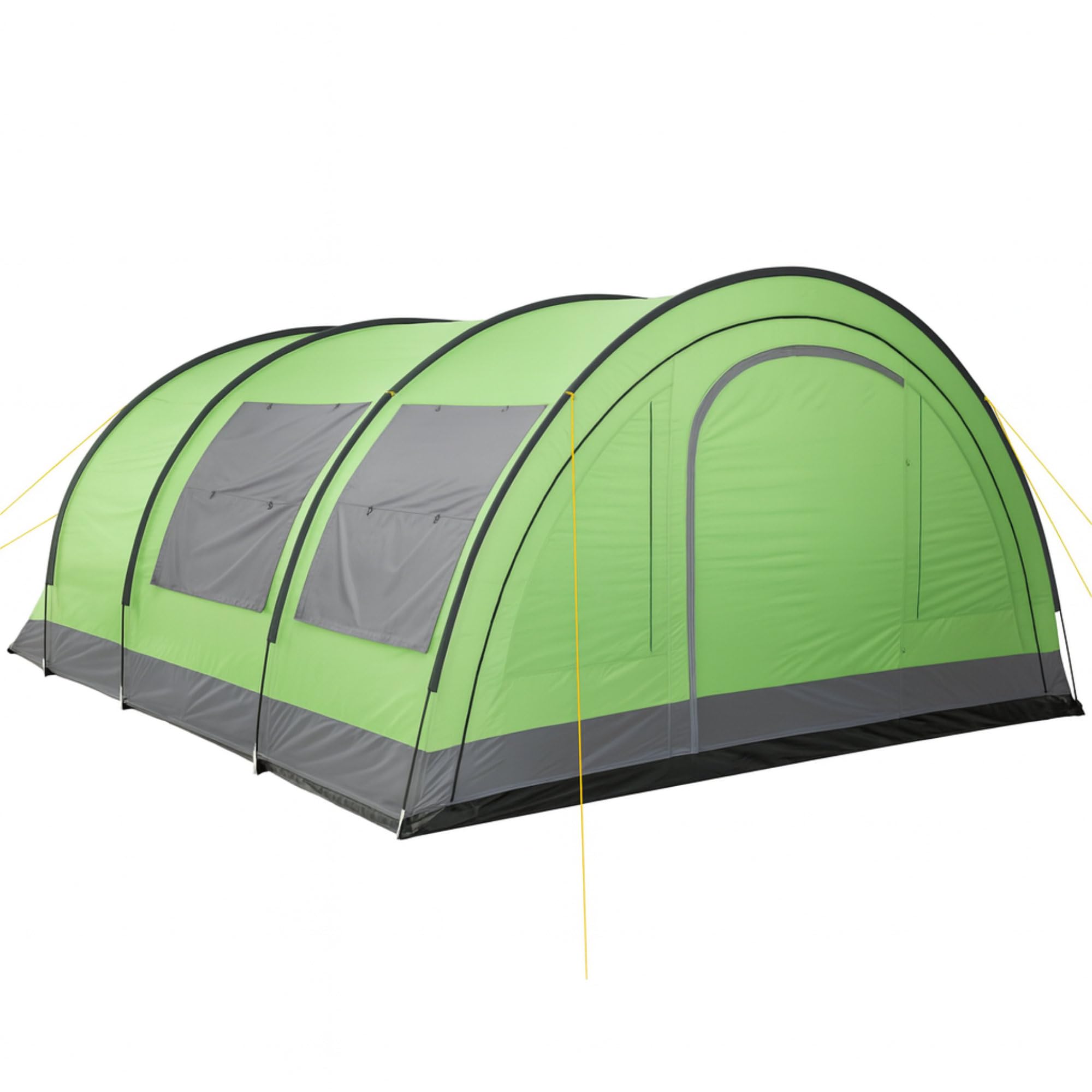 CampFeuer Tenda a tunnel per 6 persone "Relax6" | Tenda a tunnel variabile con cabina letto separabile e 5.000 mm di colonna d'acqua | Tenda a gruppo | Tenda da campeggio