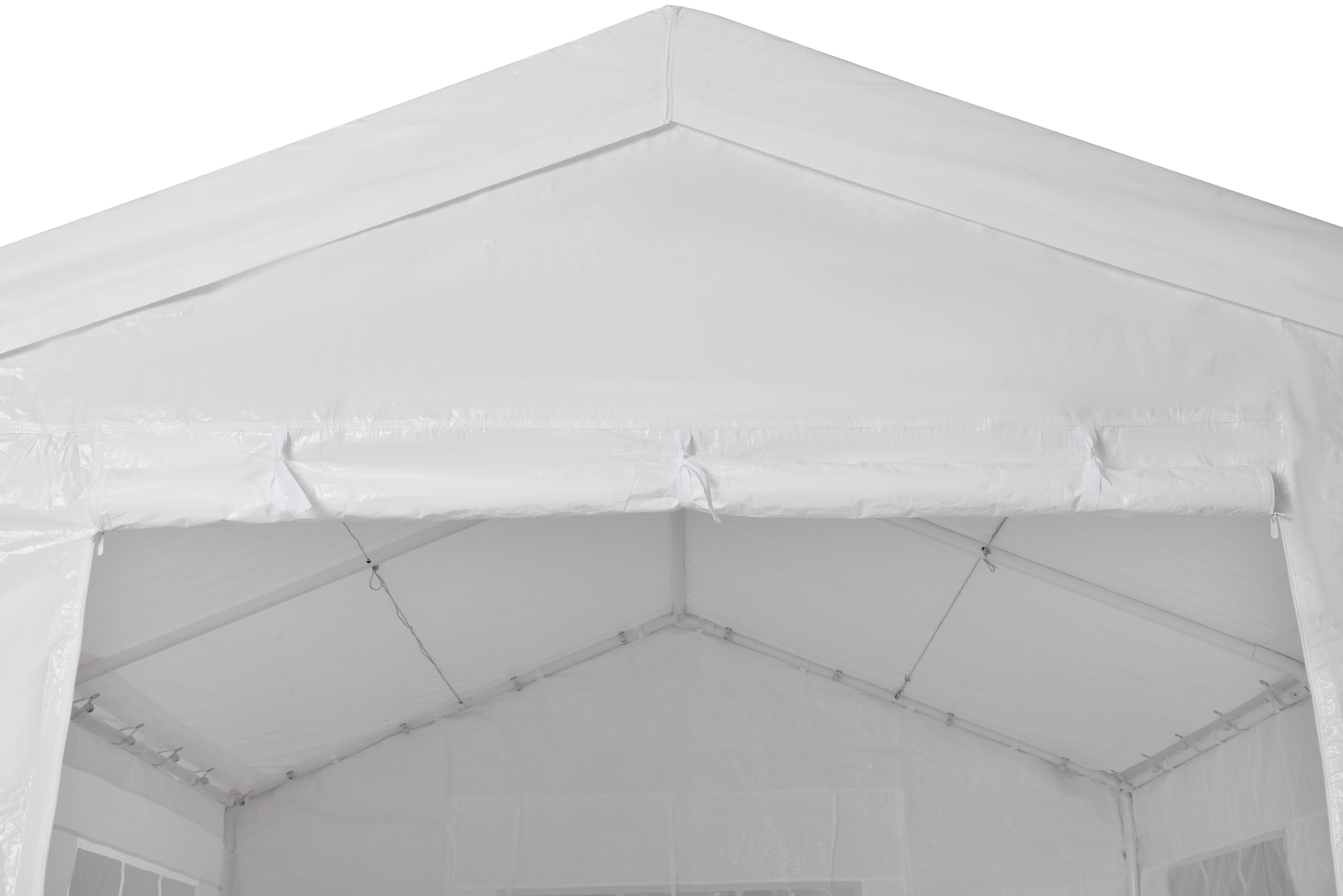 METRO Professional Partyzelt mit Seitenwand Blenheim, Stahl/Polyester, 4 x 8 m, wasserabweisend, weiß Sport & Freizeit