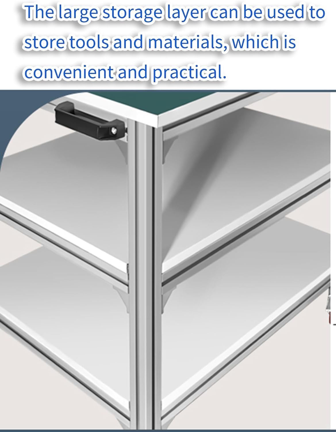 Banco De Trabajo ESD con Ruedas Y Altura Ajustable: Mesa De Laboratorio Móvil De Alta Resistencia para Reparación De Electrónica, Mantenimiento Industrial Y Type 1 60x50cm/23.6x19.7in