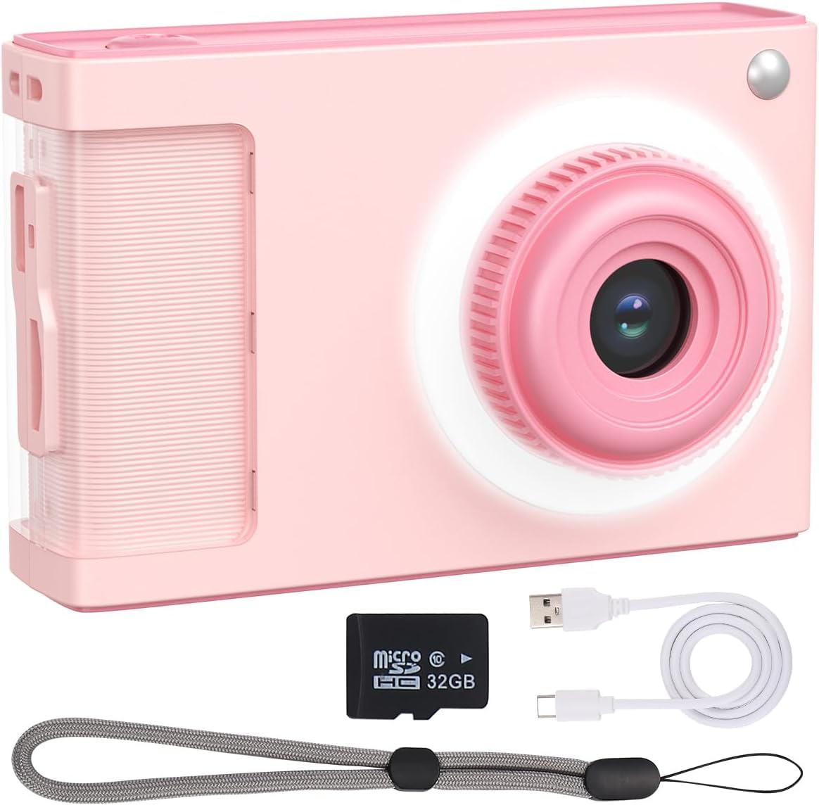 Student Digital Camera, FHD 1080P Kids Camera with 32GB Card, 2.4inch Screen, 8X Zoom Anti Shake, 32MP Compact Small Point Shoot Camera Gift for Teen Girl Boy Adult (Pink) (B0D2XM8V9Y) Amazon Price History, Amazon Price Tracker
